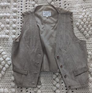 Vintage Suede Waistcoat / Vest